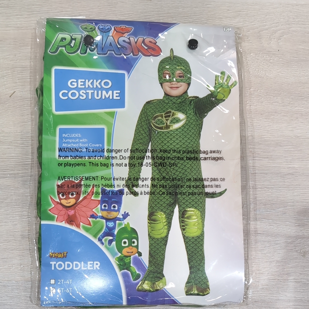 PJ Masks Gekko Costume for Kids - Green
